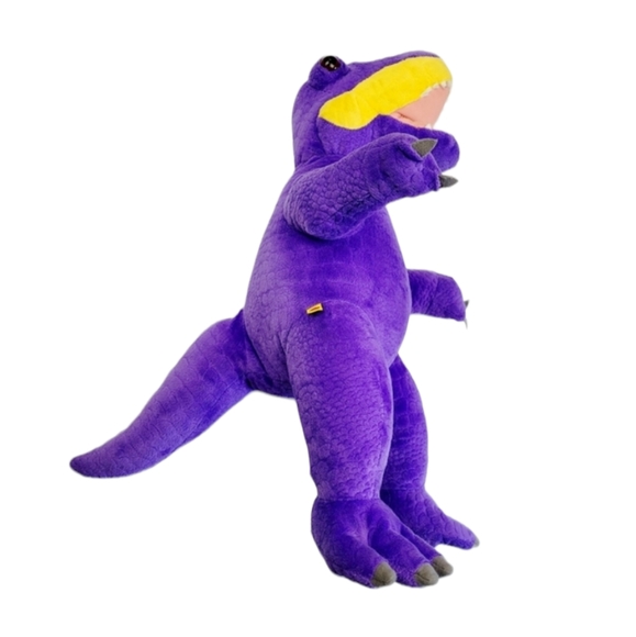 Build a Bear Purple & Yellow T-Rex Plush 2014 Stuffed Dinosaur - Picture 4 of 15